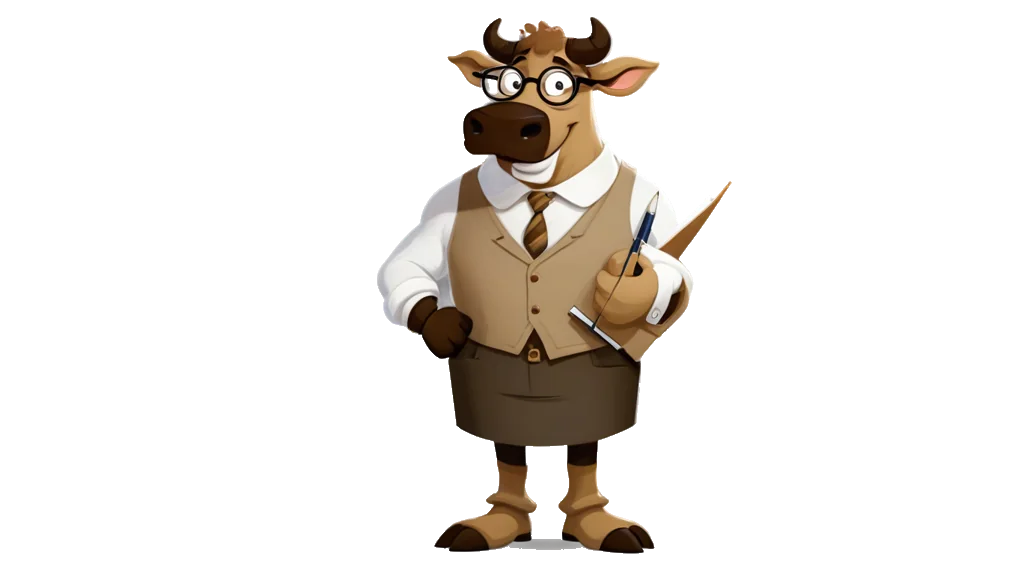 Mejores Cripto Casinos: The bull auditor, at a desk of sorted paperwork, rubber stamp in hand The bull auditor, at a desk of sorted paperwork, rubber stamp in hand